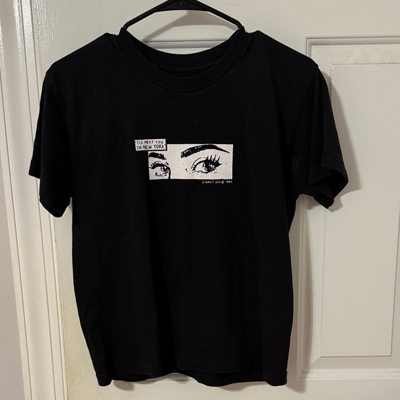 Brandy Melville Black Graphic Tee - Picture 1 of 1